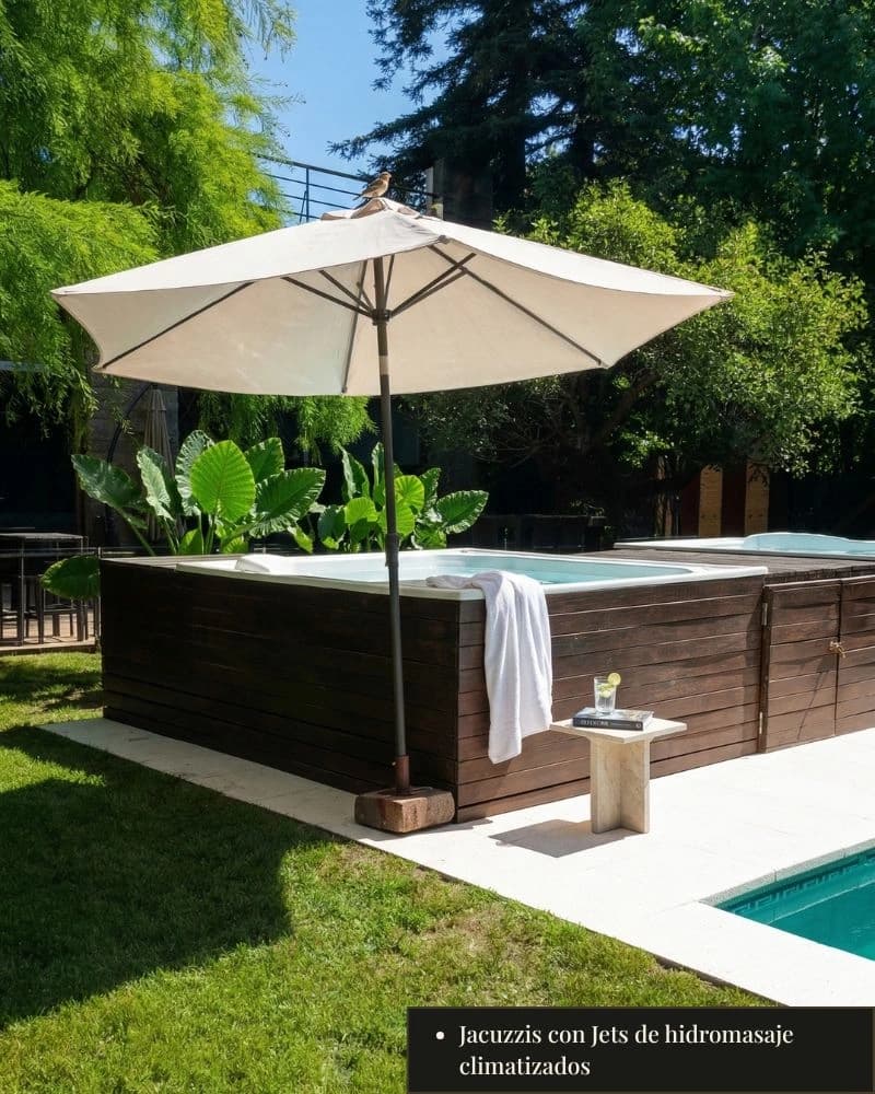 Jacuzzis con jets de hidromasaje climatizados